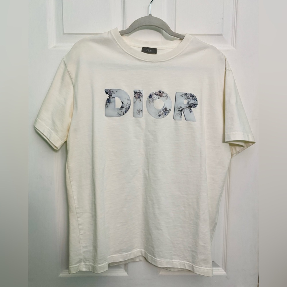 Dior x Kenny Scharf Floral White Sz L Shirt